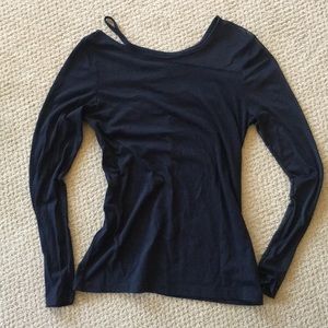 Fabletics sheer sleeve long sleeve